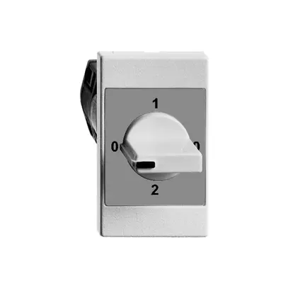 Interrupteur rotatif INC FH 2/1L blanc, avec manette 