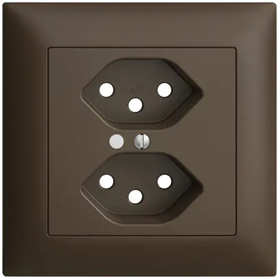 Kit frontale INC EDIZIOdue coffee 88×88mm 2×T13 con lente 
