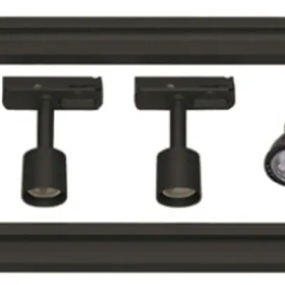 Kit haute tension SLV pour rail conducteur 1-phase, 3×GU10 4.3W IP20 noir 