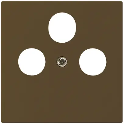 Placca frontale kallysto marrone per R/TV/SAT 60×60mm 