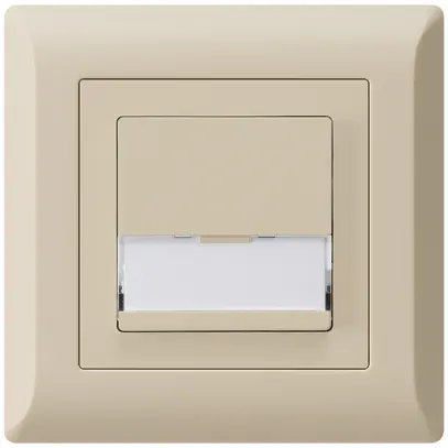 Tasto di suoneria INC A/1L kallysto.line beige con porta-etichetta 37×15mm 