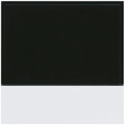 Plaque frontale Hager basico KNX RTR blanc 