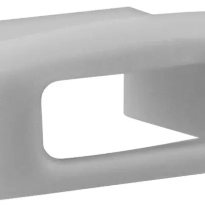 Cappa terminale DOTLUX, in PVC, per profilo/copertura 6C, grigio, con passa cavo 
