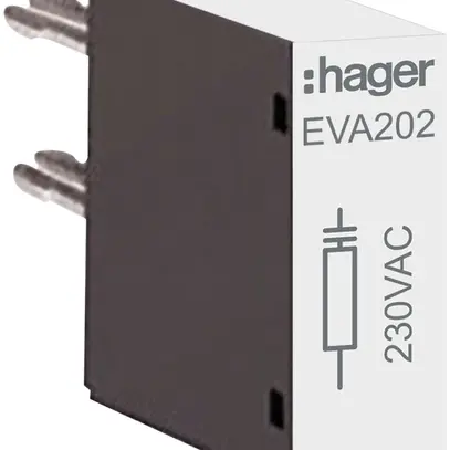 Module RC Hager 230VAC pour fusibles EV018…EV038, EVN032…EVN045, EVL014…EVL027 