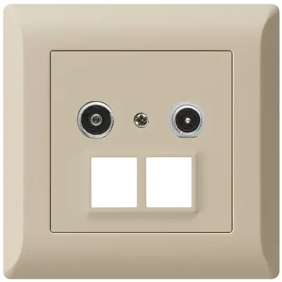 Prise multimédia ENC kallysto.line R/TV 10.5dB 2GHz beige 