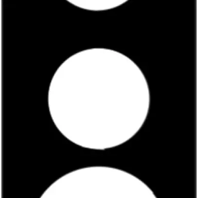 Plaque de recouvrement 3×1 2×43+58 noir 