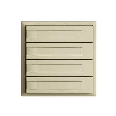 Pulsante INC KNX 4×EDIZIOdue vanille RGB senza LED con inserto carta 