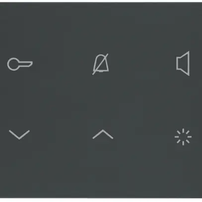 Postazione audio interna AP Hager elcom.touch 2-fili, nero 