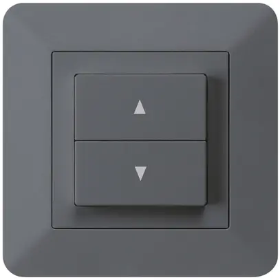 Interruttore per tapparelle INC kallysto.trend con 2 tasti di comando antracite 