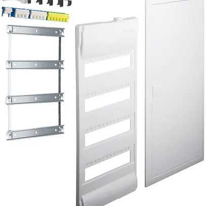 Kit di montaggio Hager volta con cornice/porta 4-file 