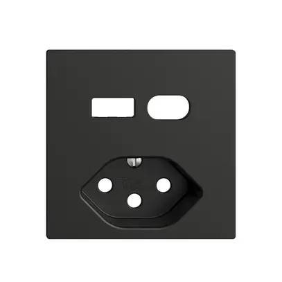 Montageset Feller EDIZIOdue für Steckdose USB Typ A+C + Typ 13 schwarz 