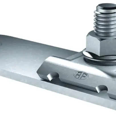 Bride de connection Flury AV 25 acier inoxydable A2, fil Ø 6…8mm, gerade 