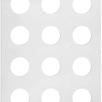 Intestazione NUP Feller NEVO, 4×3, per apparecchi N.CO, bianco 