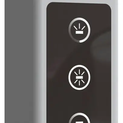 Piantana LED DOTLUX STUDIObutler-duo 84W 10640lm 4000K PIR 1-10V REG argento 