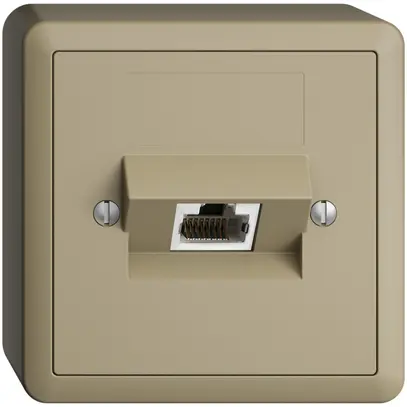 Prise AP 1×RJ45/s 8P ITplus EDIZIOdue sand 