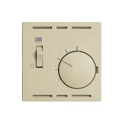 Termostato ambiente INC vanille, EDIZIOdue, con interrutore 