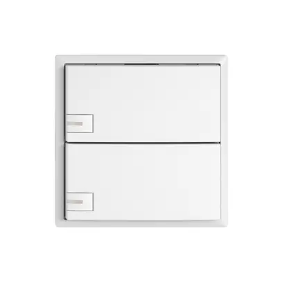 Poussoir universel EDIZIO.liv UNI SNAPFIX® a.LED RGB 2× comm.1T bc 
