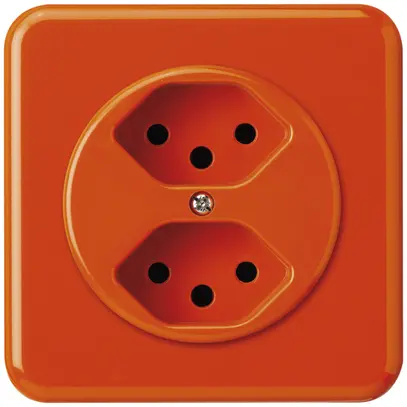 Presa INC basico 2×tipo 13S arancione 