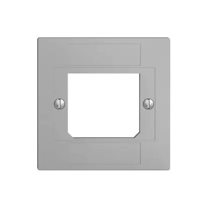 Placca frontale ITplus ADSL EDIZIOdue silver 3×RJ/1×T+T 