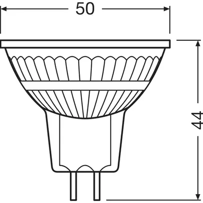 Lampe LED LEDVANCE GU5.3 3.4W 230lm 4000K VAR Ø50×44mm MR16 clair 36° 
