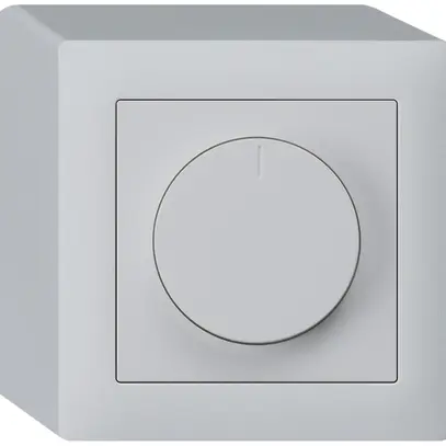 AP-Drehdimmer Universal Hager kallysto 20…400W/VA hellgrau 