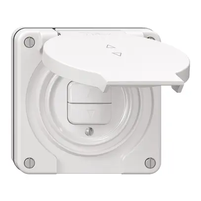 Interrupteur pour stores NUP NEVO, 1-canal, profondeur 18 mm, 87×87 mm, blanc 