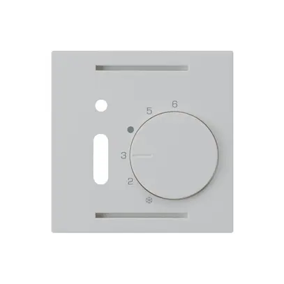 Kit frontale INC kallysto grigio chiaro per termostato ambiente con interruttore 
