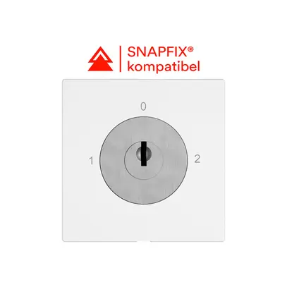 Interrupteur à clé EDIZIO.liv a.KABA 1007F/5000 invers.1P 90° 1-0-2 p=57mm bc 