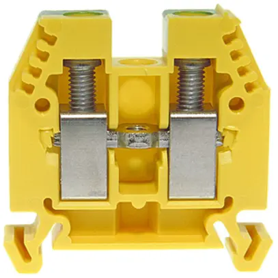 Morsetto di passaggio componibile WZ 6…16mm² 76A 1000V vite 2×1 DIN 35mm ve-gi 