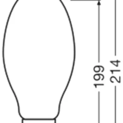 Lampada LED LEDVANCE HQL FIL P E40 29.1W 5400lm 2700K opaco 214mm 