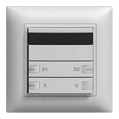 Tasto INC ZEP IR-motore/scena 1c/2t st.c/sec. EDIZIOdue silver 