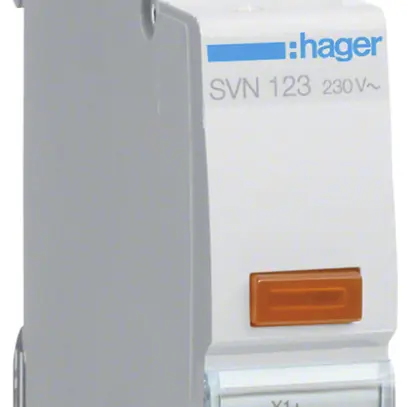 Lampada di segnalazione INS Hager LED arancione 1UM 230VAC 