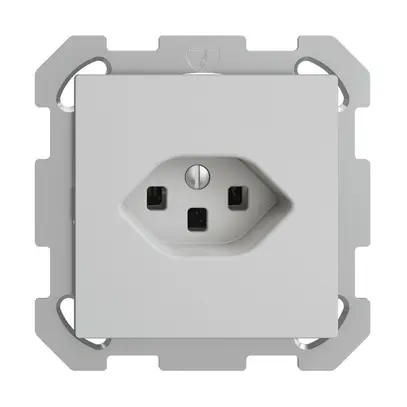 Presa INC EDIZIOdue T23 16A grigio chiaro, con morsetti innest. 