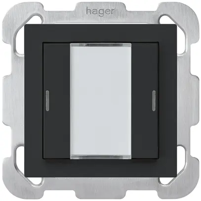 UP-Taster kallysto B KNX 2× RGB LED s/e-link schwarz 