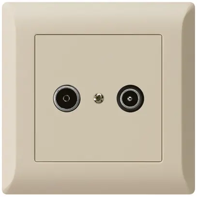 Prise de passage ENC kallysto.line R/TV 23dB beige 