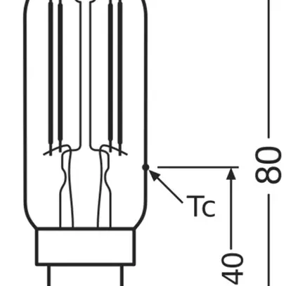 LED-Lampe OSRAM T26 E14 4.9W 730lm 840 Ø25×83mm klar 
