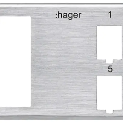 Module de base HA HMS 8×RJ45 Keystone, 2×FLF grd.I, gris 