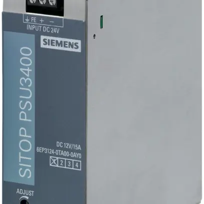 Stromversorgung Siemens SITOP, IN: 24VDC, OUT: 12VDC/15A 