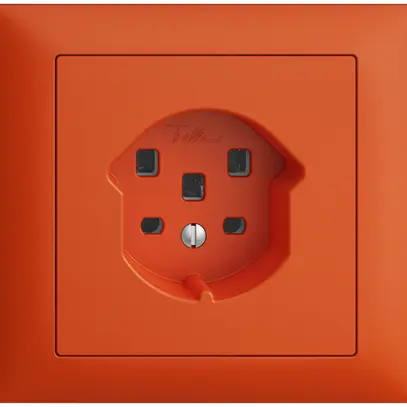 Prise INC EDIZIOdue T25 16A orange, avec bornes enf. 