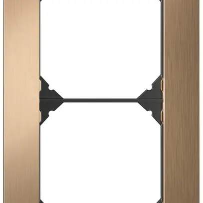 Intestazione INC EDIZIO.liv prestige SNAPFIX® 2×1 154×94mm ottone champagne 