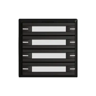 Pulsante KNX RGB EDIZIO.liv SNAPFIX® sensore temp.RGB-LED targ.8× com.1T ne 