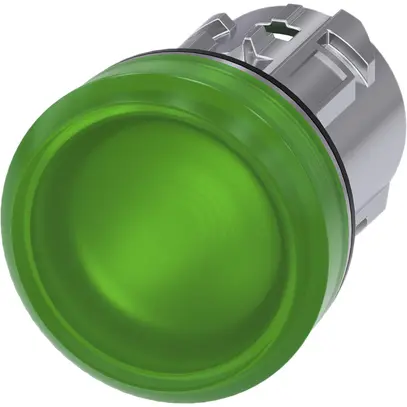 Voyant lumineux Siemens SIRIUS ACT vert métal brillant 