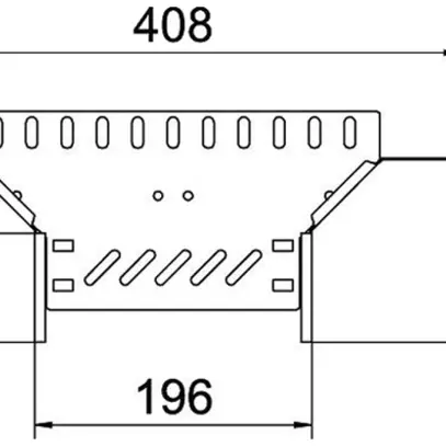 Sortie en T BET RAA 60×200mm acier zingué en continu 