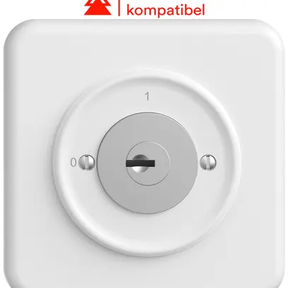 Interrupteur à clé ENC STANDARDdue a.KABA 1007F/5000 1P 0-1 p=57mm bc 