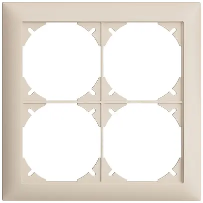 UP-Kopfzeile EDIZIOdue SNAPFIX® 2×2 horizontal und vertikal 148×148mm crema 