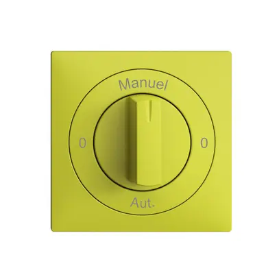 Kit front. 0-Auto-0-Main EDIZIOdue lemon 60×60mm pour interr.rot 