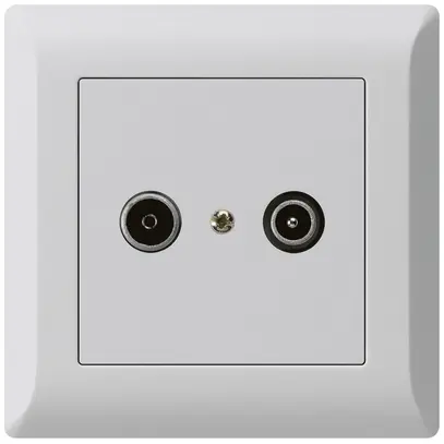 Presa di passaggio INC kallysto.line R/TV 19dB grigio chiaro 