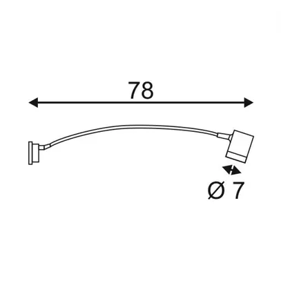 Lampada a muro SLV NEW MYRA DISPLAY CURVE, GU10 50W IP55 antracite 