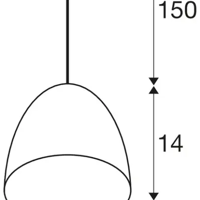 Pendelleuchte SLV PARA CONE GU10 35W 3-Ph.-Adapter Ø135mm Kupfer 