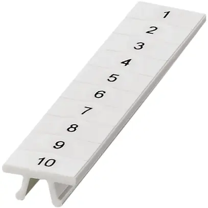 Nastro Zack ZB 1…10 bianco siglatura trasversale 10 cartellini 5mm 